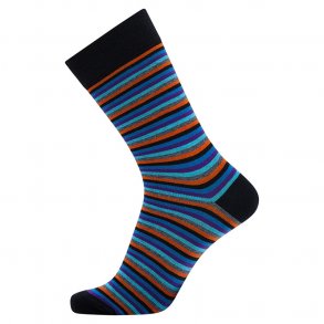 Claudio - Stribet - Orange/Lilla/Bl