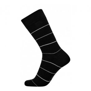 JBS Strmpe - Stribet - Sort/Mrke farver