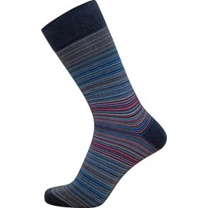 JBS Strmpe - Stribet - Bl/Rd/Gr