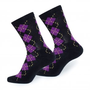 OrangeSport. Argyle sort/lilla