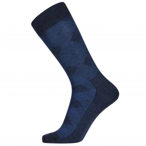 Egtved - Merino uld - Navybl m. mnster